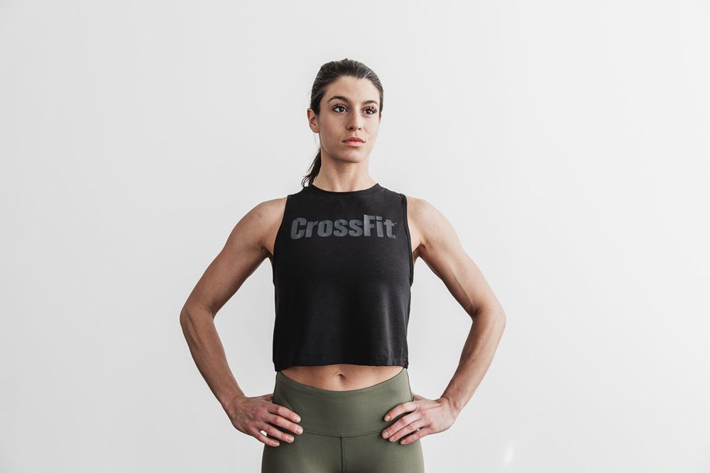 NOBULL Crossfit® Muscle Tank Üstleri Bayan - Siyah - Turkiye (FAO-526301)